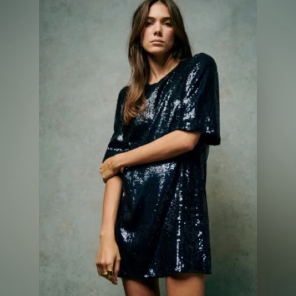 Sezane Gabin Sequin Dress - NWT